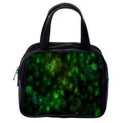 Bokeh Background Texture Marijuana Classic Handbags (One Side)