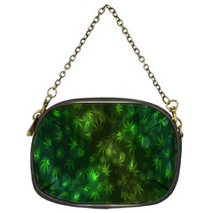 Bokeh Background Texture Marijuana Chain Purses (One Side) 