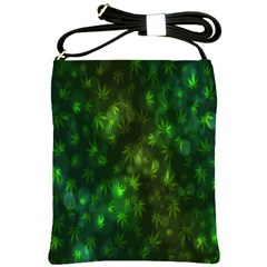 Bokeh Background Texture Marijuana Shoulder Sling Bags