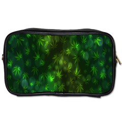 Bokeh Background Texture Marijuana Toiletries Bags