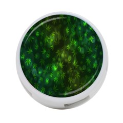 Bokeh Background Texture Marijuana 4-Port USB Hub (Two Sides) 