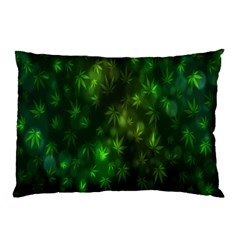 Bokeh Background Texture Marijuana Pillow Case (two Sides) by Celenk