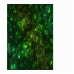 Bokeh Background Texture Marijuana Small Garden Flag (Two Sides)