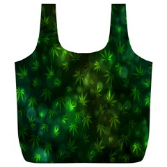 Bokeh Background Texture Marijuana Full Print Recycle Bags (L) 