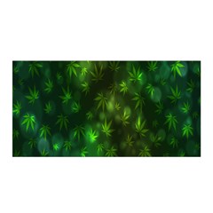 Bokeh Background Texture Marijuana Satin Wrap