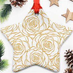 Yellow Peonies Star Ornament (two Sides) by NouveauDesign