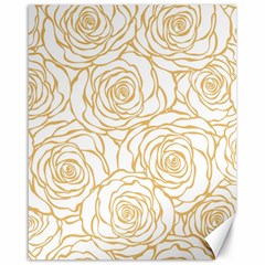 Yellow Peonies Canvas 16  X 20   by NouveauDesign