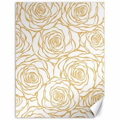 Yellow Peonies Canvas 18  X 24   by NouveauDesign