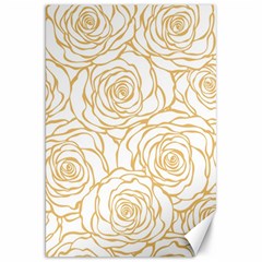 Yellow Peonies Canvas 20  X 30   by NouveauDesign