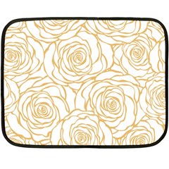 Yellow Peonies Double Sided Fleece Blanket (mini)  by NouveauDesign