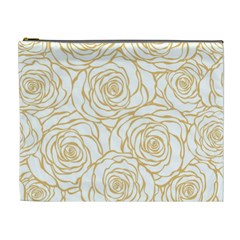 Yellow Peonies Cosmetic Bag (xl) by NouveauDesign