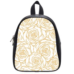 Yellow Peonies School Bag (small) by NouveauDesign