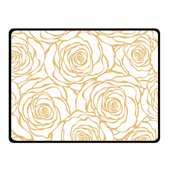 yellow peonies Fleece Blanket (Small)