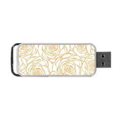 Yellow Peonies Portable Usb Flash (one Side) by NouveauDesign