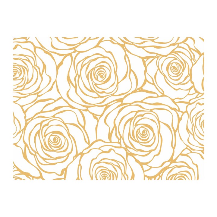 yellow peonies Double Sided Flano Blanket (Mini) 