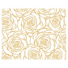 Yellow Peonies Double Sided Flano Blanket (medium)  by NouveauDesign