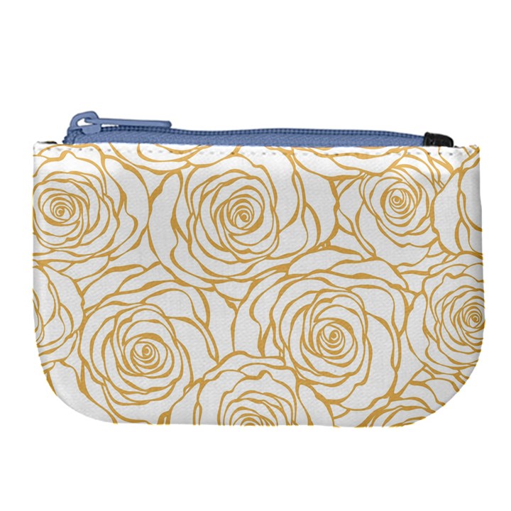 yellow peonies Large Coin Purse