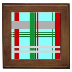 Christmas Plaid Backgrounds Plaid Framed Tiles by Celenk