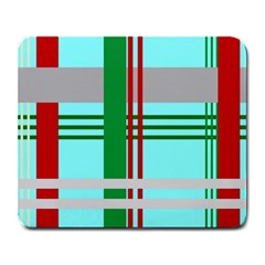 Christmas Plaid Backgrounds Plaid Large Mousepads by Celenk