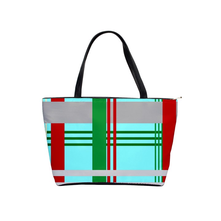 Christmas Plaid Backgrounds Plaid Shoulder Handbags