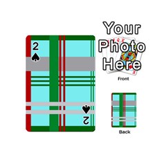 Christmas Plaid Backgrounds Plaid Playing Cards 54 (mini)  by Celenk