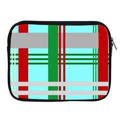 Christmas Plaid Backgrounds Plaid Apple Ipad 2/3/4 Zipper Cases by Celenk