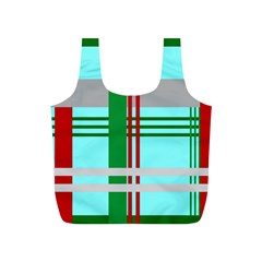 Christmas Plaid Backgrounds Plaid Full Print Recycle Bags (s)  by Celenk