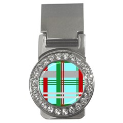 Christmas Plaid Backgrounds Plaid Money Clips (cz)  by Celenk