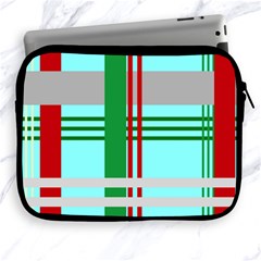 Christmas Plaid Backgrounds Plaid Apple Ipad 2/3/4 Zipper Cases by Celenk