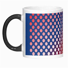 Dots Red White Blue Gradient Morph Mugs by Celenk