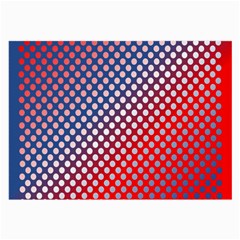 Dots Red White Blue Gradient Large Glasses Cloth by Celenk