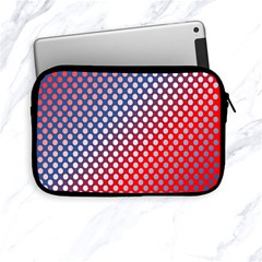 Dots Red White Blue Gradient Apple Ipad Mini Zipper Cases by Celenk