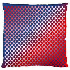 Dots Red White Blue Gradient Large Flano Cushion Case (two Sides) by Celenk