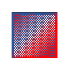 Dots Red White Blue Gradient Satin Bandana Scarf by Celenk