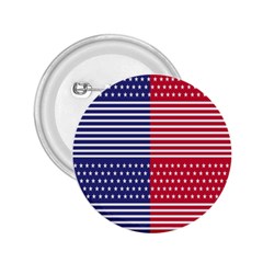 American Flag Patriot Red White 2 25  Buttons by Celenk