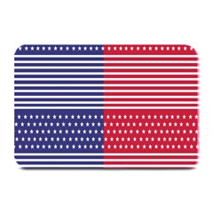 American Flag Patriot Red White Plate Mats by Celenk