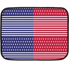 American Flag Patriot Red White Fleece Blanket (mini) by Celenk