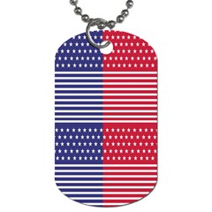 American Flag Patriot Red White Dog Tag (two Sides) by Celenk