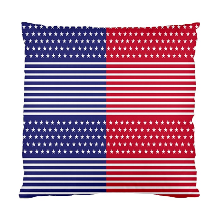 American Flag Patriot Red White Standard Cushion Case (Two Sides)