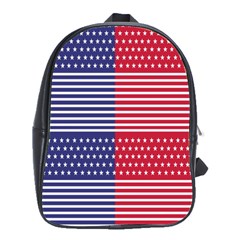 American Flag Patriot Red White School Bag (large) by Celenk