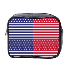 American Flag Patriot Red White Mini Toiletries Bag 2-side by Celenk