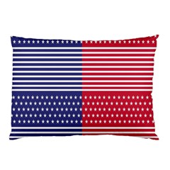 American Flag Patriot Red White Pillow Case (two Sides) by Celenk