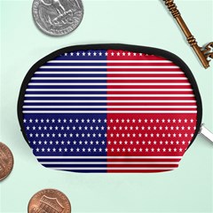 American Flag Patriot Red White Accessory Pouches (medium)  by Celenk