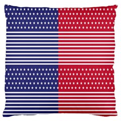 American Flag Patriot Red White Large Flano Cushion Case (one Side) by Celenk