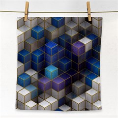 Cube Cubic Design 3d Shape Square Face Towel by Celenk