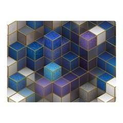 Cube Cubic Design 3d Shape Square Double Sided Flano Blanket (mini)  by Celenk