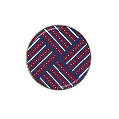 Patriotic Red White Blue Stars Hat Clip Ball Marker (4 Pack) by Celenk