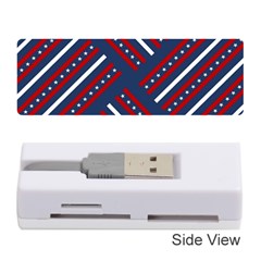 Patriotic Red White Blue Stars Memory Card Reader (stick)  by Celenk