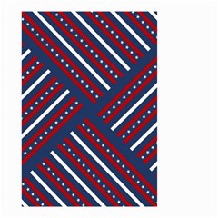 Patriotic Red White Blue Stars Small Garden Flag (two Sides) by Celenk