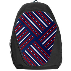 Patriotic Red White Blue Stars Backpack Bag by Celenk